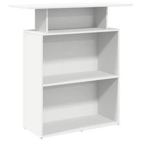 vidaXL Registratūros stalas, baltas, 100x40x104 cm, inžinerinė mediena