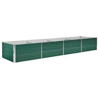 vidaXL Lovelis, žalias, galvanizuotas plienas, 320x80x45cm