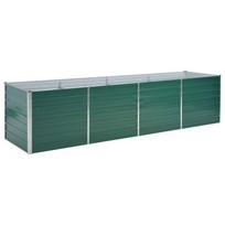 vidaXL Lovelis, žalias, galvanizuotas plienas, 320x80x77cm