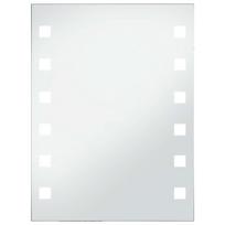 vidaXL Sieninis vonios kambario veidrodis su LED, 60x80cm