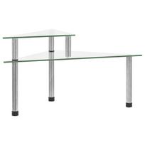 vidaXL Virtuvės lentyna, skaidri, 49,5x35x19cm, grūdintas stiklas
