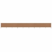 vidaXL Uždanga nuo vėjo, 9 plokštės, taupe, 1200x120cm, audinys