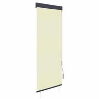vidaXL Lauko roletas, kreminės spalvos, 60x250cm