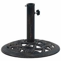 vidaXL Lauko skėčio pagrindas, juoda ir bronza, 9kg, 40cm, ketus