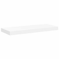 vidaXL Pakabinama sieninė lentyna, baltos spalvos, 60x23,5x3,8cm, MDF