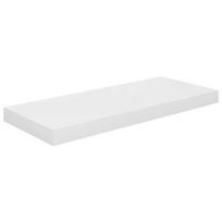 vidaXL Pakabinama sieninė lentyna, balta, 60x23,5x3,8cm, MDF, blizgi