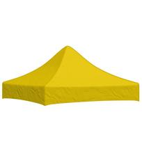 vidaXL Proginės palapinės stogas, geltonos spalvos, 2x2m, 270 g/m²