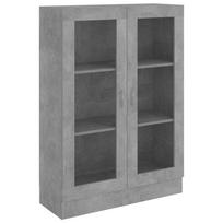 vidaXL Vitrininė spintelė, betono, 82,5x30,5x115cm, apdirbta mediena