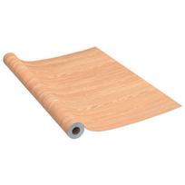 vidaXL Lipni plėvelė baldams, klevo spalvos, 500x90cm, PVC