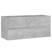 vidaXL Spintelė praustuvui, betono, 100x38,5x45cm, apdirbta mediena