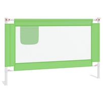 vidaXL Apsauginis turėklas vaiko lovai, žalias, 120x25cm, audinys