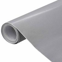 vidaXL 4D Automobilio plėvelės, 2vnt., sidabrinės, 100x150cm+50x150cm