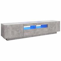 vidaXL Televizoriaus spintelė su LED, betono pilka, 180x35x40cm