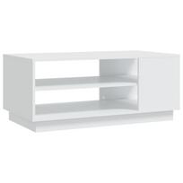 vidaXL Kavos staliukas, baltos spalvos, 102x55x43cm, MDP