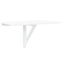 vidaXL Sulankstomas sieninis staliukas, baltas, 100x60x56cm, mediena