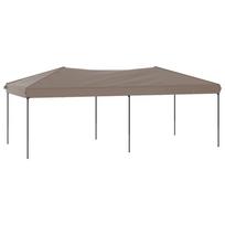 vidaXL Sulankstoma proginė palapinė, taupe spalvos, 3x6m