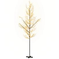 vidaXL LED medis su vyšnių žiedais, 400cm, 672 šiltos baltos LED