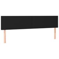 vidaXL Galvūgaliai, juodos spalvos, 180x5x78/88 cm, audinys