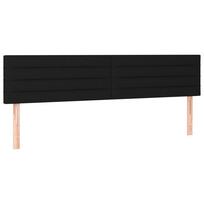 vidaXL Galvūgaliai, juodos spalvos, 180x5x78/88 cm, audinys