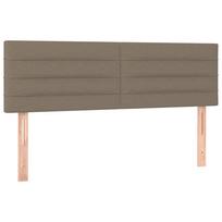 vidaXL Galvūgaliai, taupe spalvos, 144x5x78/88 cm, audinys