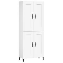 vidaXL Komoda, baltos spalvos, 69,5x34x180cm, apdirbta mediena