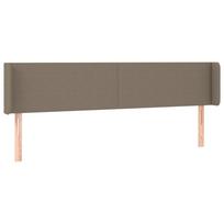 vidaXL Galvūgalis su auselėmis,taupe spalvos,163x16x78/88 cm, audinys