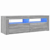 vidaXL Televizoriaus spintelė su LED, pilka ąžuolo, 120x35x40cm