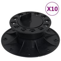 vidaXL Reguliuojamos terasos atramos, 10vnt., 60-88mm