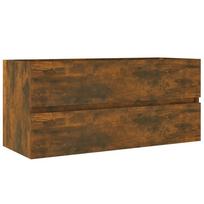 vidaXL Spintelė praustuvui, dūminio ąžuolo, 100x38,5x45cm, mediena