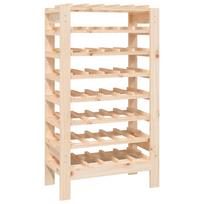 vidaXL Vyno butelių stovas, 61,5x30x107,5cm, pušies medienos masyvas