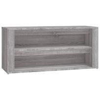 vidaXL Lentyna batams, pilka ąžuolo, 100x35x45cm, apdirbta mediena