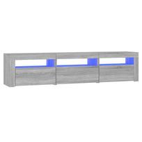 vidaXL Televizoriaus spintelė su LED, pilka ąžuolo, 180x35x40cm