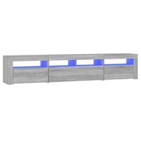 vidaXL Televizoriaus spintelė su LED, pilka ąžuolo, 210x35x40cm