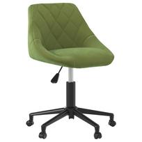 vidaXL Pasukama valgomojo kėdė, šviesiai žalia, aksomas (335486)