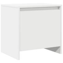 vidaXL Naktinė spintelė, baltos spalvos, 45x34x44,5cm, MDP