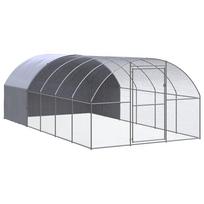 vidaXL Lauko narvas viščiukams, 3x6x2m, galvanizuotas plienas