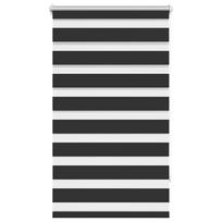 vidaXL Zebra žaliuzė, 90,9x150 cm, audinys, plotis 86,7 cm, juodos spalvos