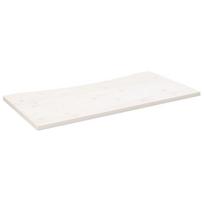 vidaXL Rašomojo stalo stalviršis, baltas, 110x60x2,5cm, pušies masyvas