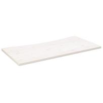 vidaXL Rašomojo stalo stalviršis, baltas, 100x50x2,5cm, pušies masyvas