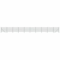vidaXL Vielinė tinklinė tvora, žalia, 2x25m, galvanizuotas plienas