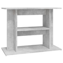 vidaXL Akvariumo stovas, betono pilkas, 80x35x60cm, inžinerinė mediena