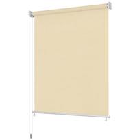 vidaXL Lauko roletas, 160x140cm, kreminės spalvos