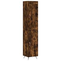 vidaXL Komoda, dūminio ąžuolo spalvos, 34,5x34x180cm, apdirbta mediena