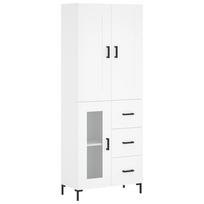 vidaXL Komoda, baltos spalvos, 69,5x34x180cm, apdirbta mediena