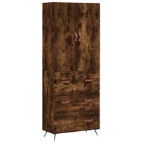 vidaXL Komoda, dūminio ąžuolo spalvos, 69,5x34x180cm, apdirbta mediena