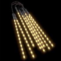 vidaXL Girlianda meteorų lietus, 8vnt., 30cm, 192 šiltos baltos LED