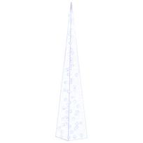vidaXL Akrilinė LED dekoracija kūgis, mėlynos spalvos, 120cm