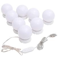 vidaXL LED lemputės veidrodžiui, 8vnt., šiltos ir šaltos baltos