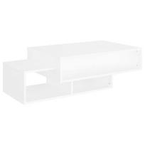 vidaXL Kavos staliukas, baltos spalvos, 105x55x32cm, apdirbta mediena