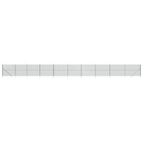 vidaXL Tinklinė tvora su smaigais, žalios spalvos, 1,6x25m